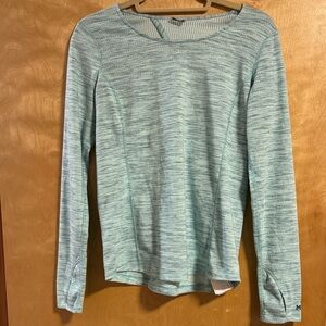 Marmot Light Blue Long Sleeve Yoga Top